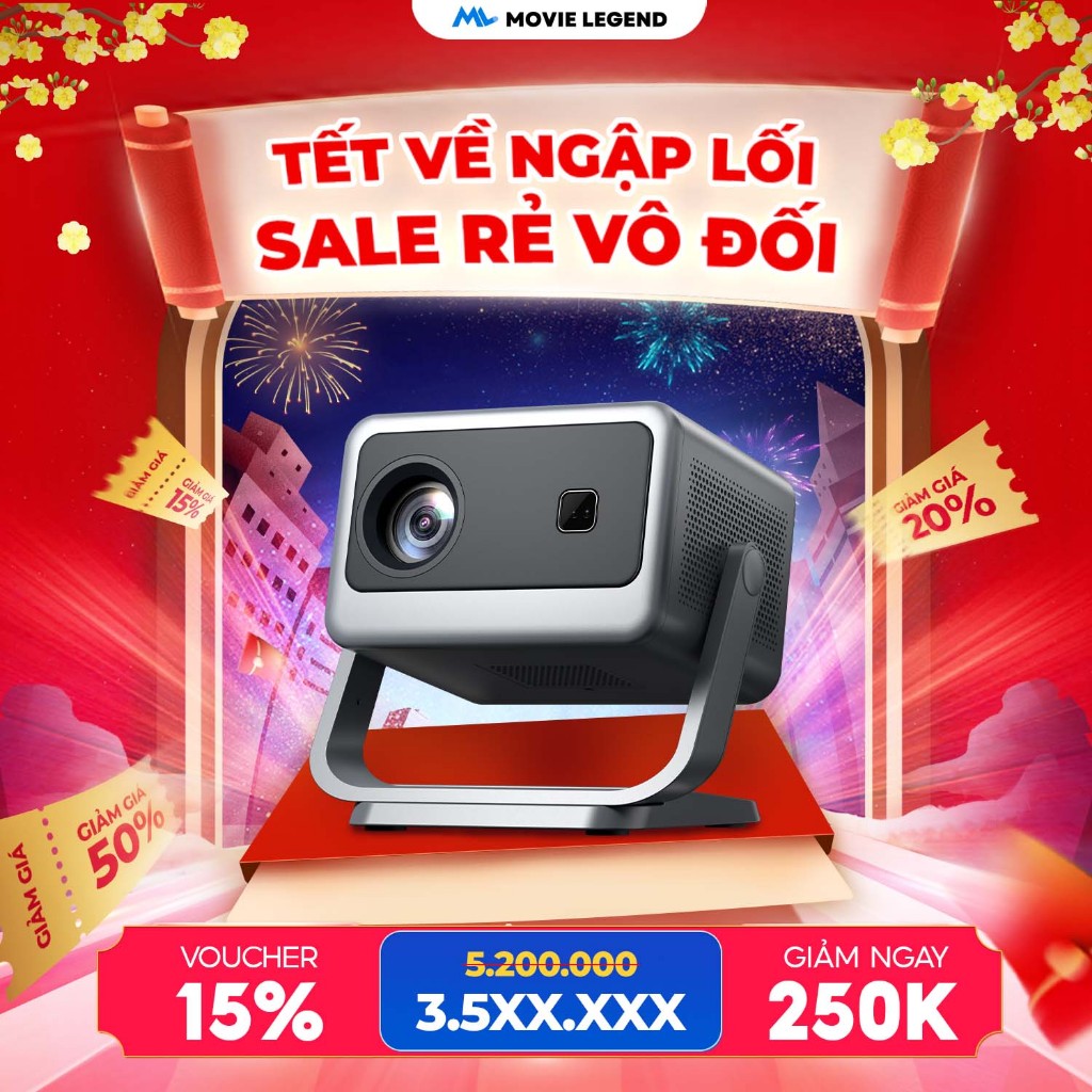 [ HOT 2025 ] Máy Chiếu Q10 Ultra Max - Máy Chiếu Movie Legend, Full HD, Hệ Điều Hành Android 12