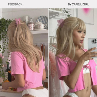 Tóc Giả Nguyên Đầu CAPELLI Cúp Layer Mái Thưa Bạch Kim Luna Wig