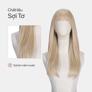 Tóc Giả Nguyên Đầu CAPELLI Cúp Layer Mái Thưa Bạch Kim Luna Wig