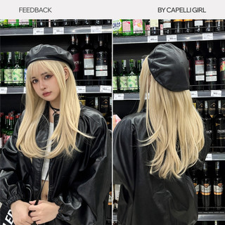 Tóc Giả Nguyên Đầu CAPELLI Cúp Layer Mái Thưa Bạch Kim Luna Wig