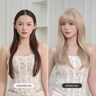 Tóc Giả Nguyên Đầu CAPELLI Cúp Layer Mái Thưa Bạch Kim Luna Wig