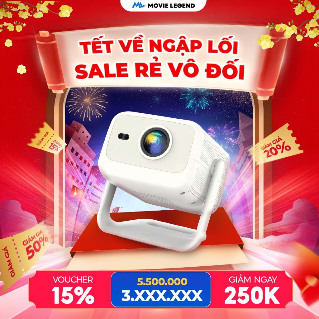 [ Hỏa Tốc ] Máy Chiếu Q10 Ultra Max Version 2 ( 2025 ) - Máy Chiếu Movie Legend, Hỗ Trợ Full HD, Hệ 