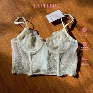  Áo Corset Ren Nữ Quyến Rũ LARA Bra Ren 2 Dây Có Gọng KHÔNG Mút LA PERBRA - LARA 