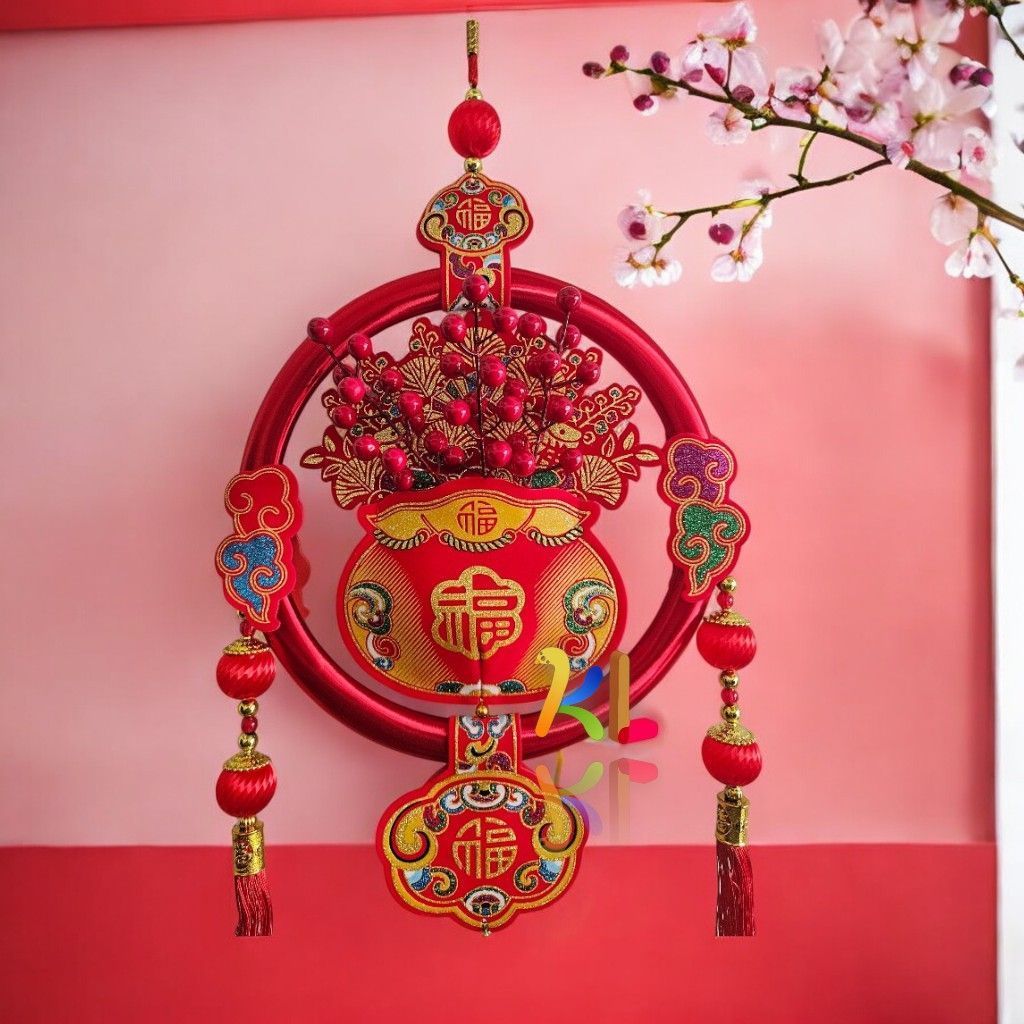 òng Treo Tài Lộc Trang Trí Tết, Trang Trí Tết 2026, Decor Nhà Cửa Mang Lại May Mắn Tài Lộc .FLS