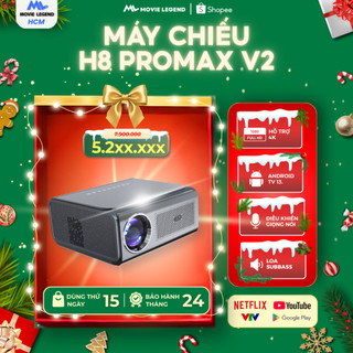    NEW HCM   Máy Chiếu H8PRO MAX VERSION 2 - Máy Chiếu Movie Legend - Full HD 1080P - Hỗ Trợ 4K 