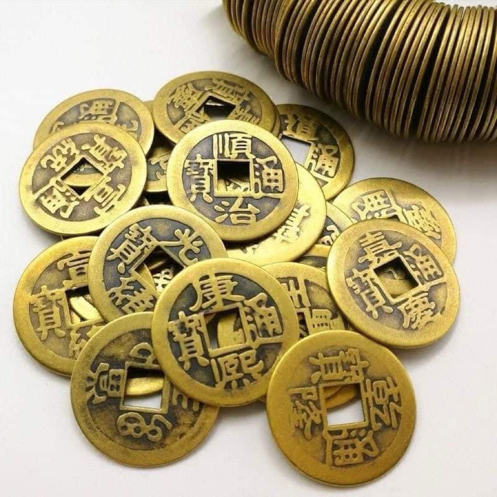 Set 200 Đồng Xu Ngũ Đế - Tiền Xu Cổ - Đài Âm Dương