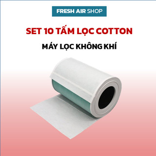 Set 10 tấm lọc cotton tĩnh điện cho lõi lọc không khí các loại máy, màng lọc sơ cấp ngăn bụi