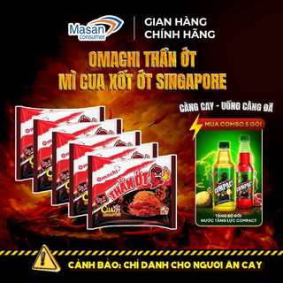  Combo 5 Omachi Thần Ớt Mì Cua Xốt Ớt Singapore 