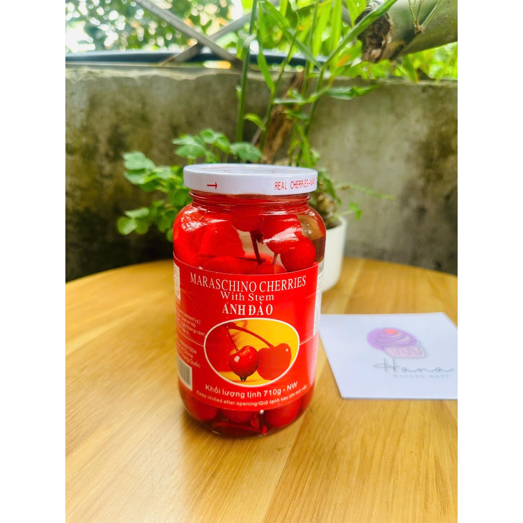 Quả cherry đỏ/anh đào đỏ ngâm siro (739gr)