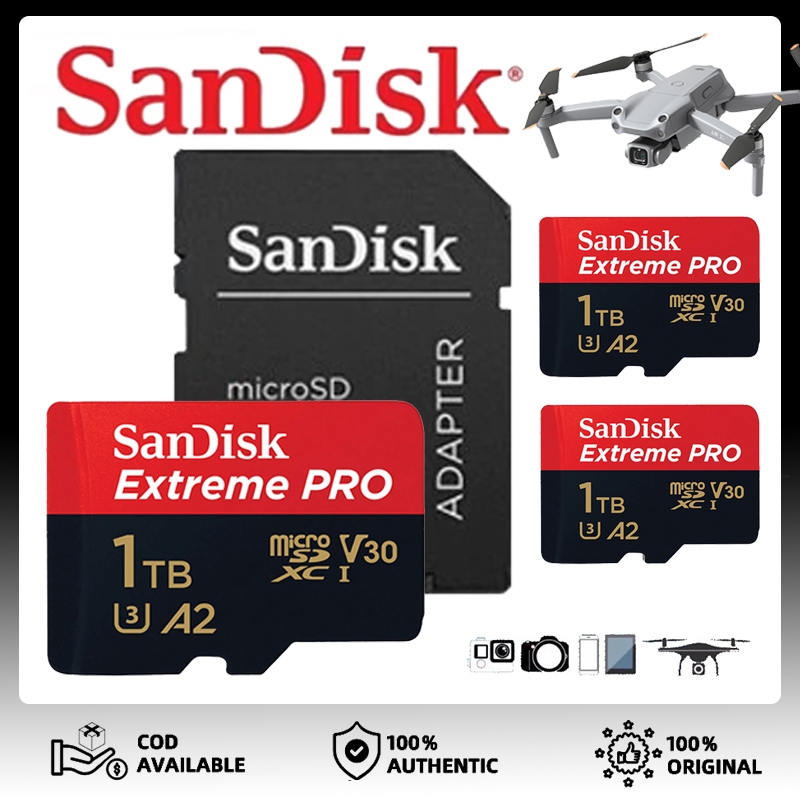 Thẻ nhớ MicroSDXC SanDisk Extreme pro A2 UHS-I 16G 32G 64GB 128G 512GB 1TBMicroSD Pro UHS-I 150MB/s