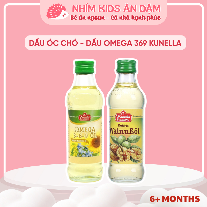 [Date T8/2026] Dầu Óc Chó - Dầu OMEGA 369 Ăn Dặm Kunella Đức 100ml - Cho Bé Từ 6 Tháng Tuổi