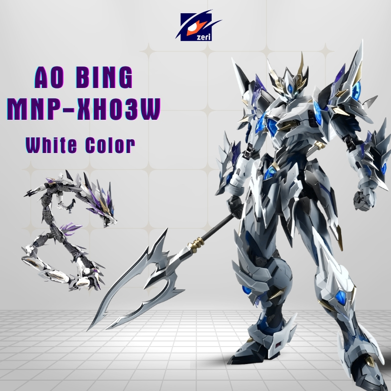 Mô Hình Lắp Ráp MNP-XH03W Aobing White - Motor Nuclear Motor Nuclear Phiên Bản Nội Địa
