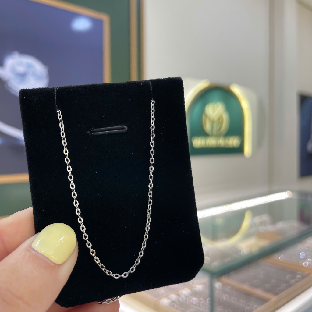 Dây Chuyền Bạc Mắc Xích Mảnh Đơn Giản - Dây Chuyền Thời Trang |D2| Dài 40cm - YM Jewelry
