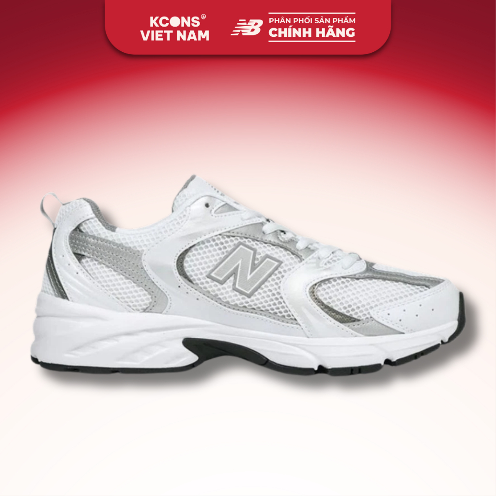 Giày New Balance 530 White Silver MR530AD Sneaker Cổ Điển Phối Màu Trung Tính Dễ Phối Đồ Đệm ABZORB 
