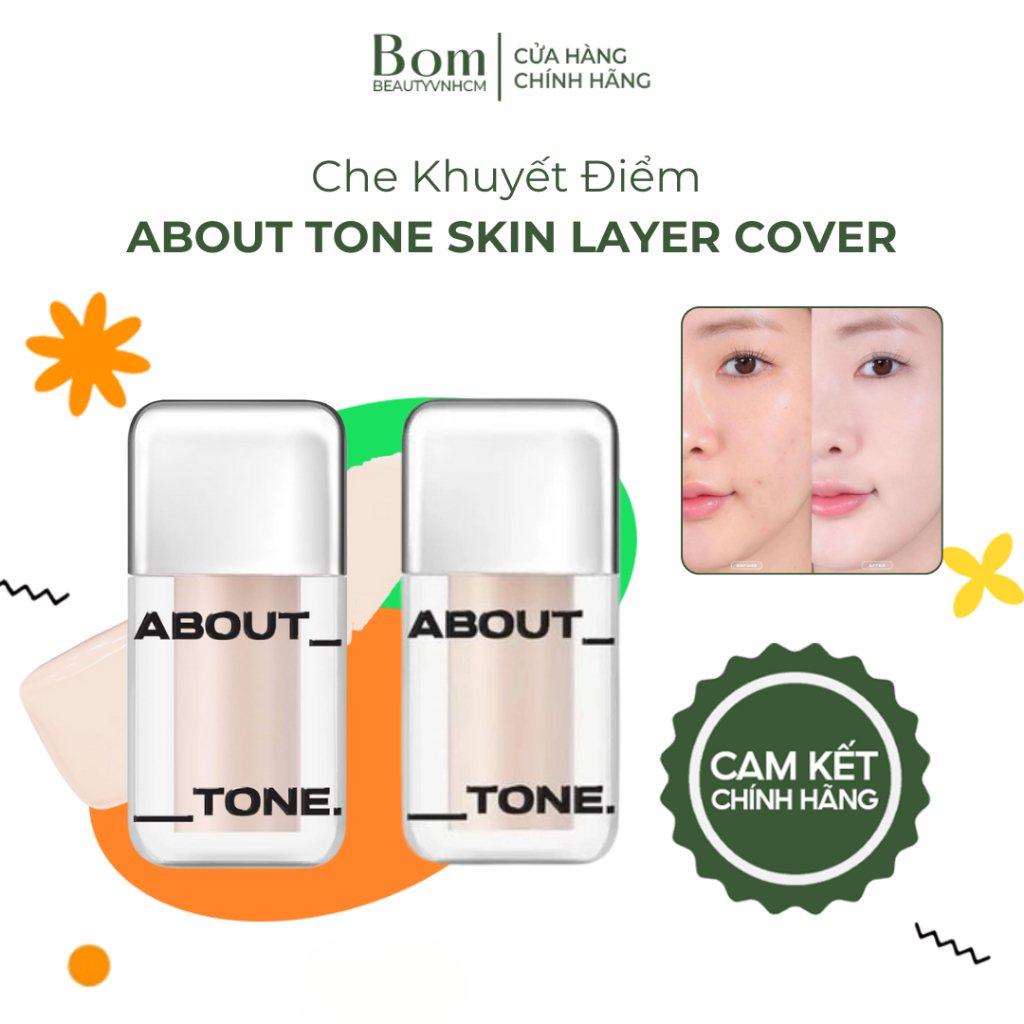 Che Khuyết Điểm About Tone Skin Layer Cover 5.6gr (02/2027)
