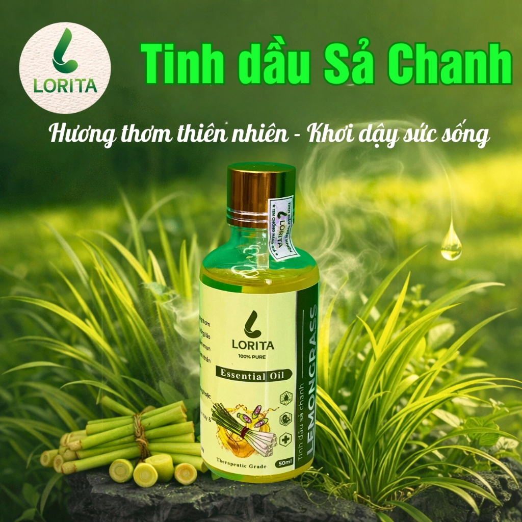Tinh dầu thơm phòng,tinh dầu sả chanh,tinh dầu trà trắng,tinh dầu nước hoa-Thơm sang,an toàn LORITA#
