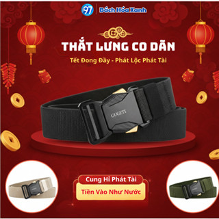 Thắt lưng co giãn nam GUGETT khoá tự động, đây đeo đa năng, chắc chắn, thoải mái
