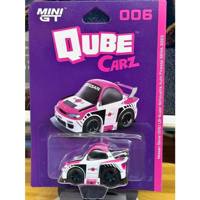 [CHÍNH HÃNG] XE MINI GT CARD NISSAN SILVIA (S15) QUBE CARZ