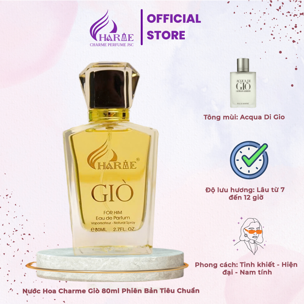 Nước Hoa Nam Charme Giò 80ml