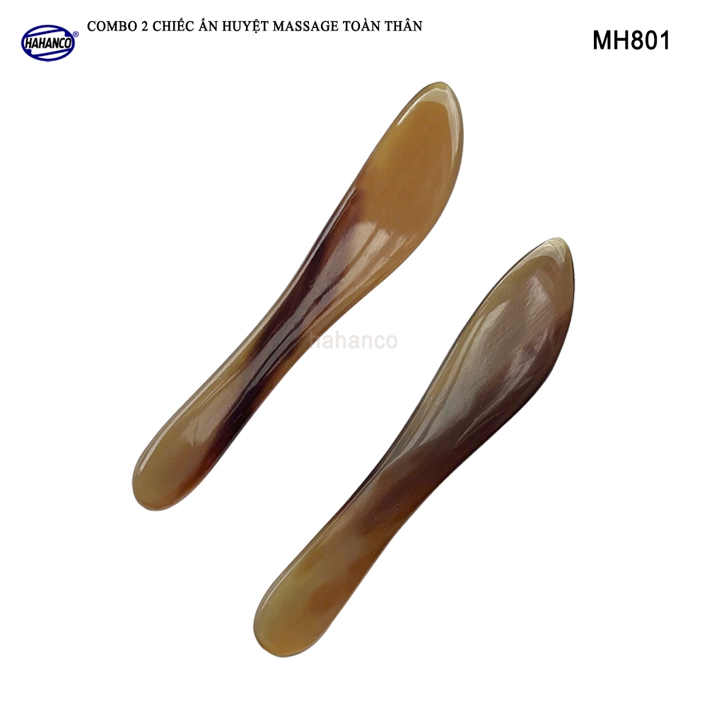 COMBO 2 chiếc bấm huyệt masssage toàn thân - bằng sừng có lợi cho da - MH801