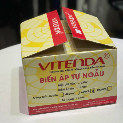 Biến áp tự ngẫu Vitenda 1000VA 1KVA DN003 - Bảo hành chính hãng 12 tháng