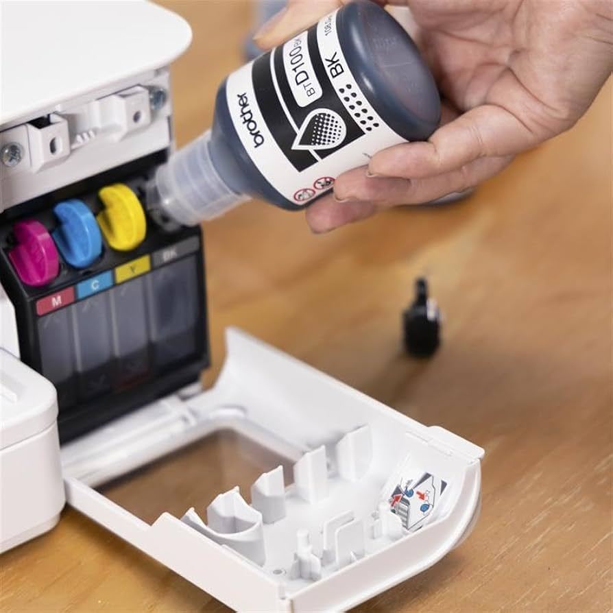 Bộ mực in phun Brother (BTD100BK + BTD100C/M/Y) dùng cho máy in Brother DCP-T230/T430W/T530DW/T730DW