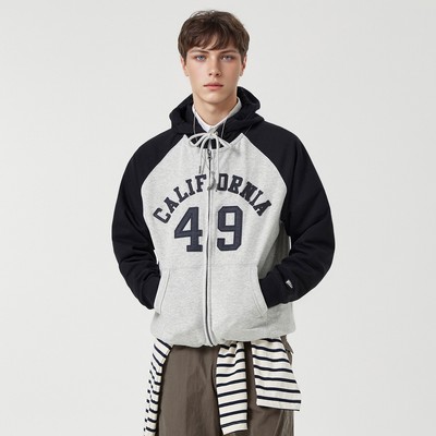 Áo Khoác WHO.A.U Signature Patch Hood Zipup(Colorblock)_WHMZG1112U