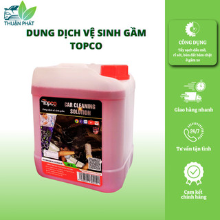 Dung dịch tẩy gầm xe ô tô tẩy rỉ sét, ố bẩn Topco tẩy lốc đầu bò xe máy 5 lít Thuận Phát