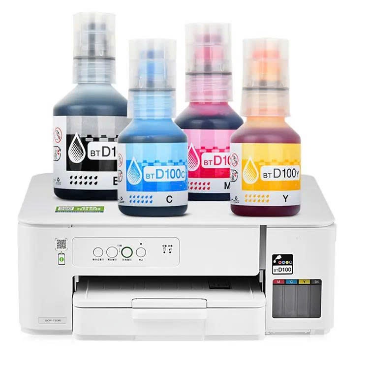 🖨️ BỘ MỰC IN PHUN BROTHER BTD100 (ĐẦY ĐỦ 4 MÀU) cho máy in Brother T230/T430dw/T530dw/T730dw