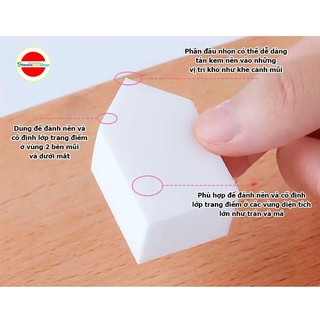 Bông phấn tán kem nền