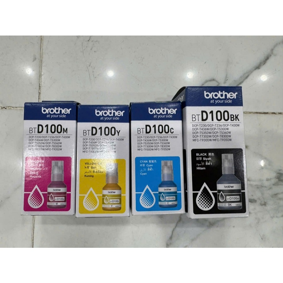 Mực Nạp Brother BTD100BK Cho Máy In Phun Màu DCP-T230 T430W T530DW T730DW T830DW MFC-T930DW