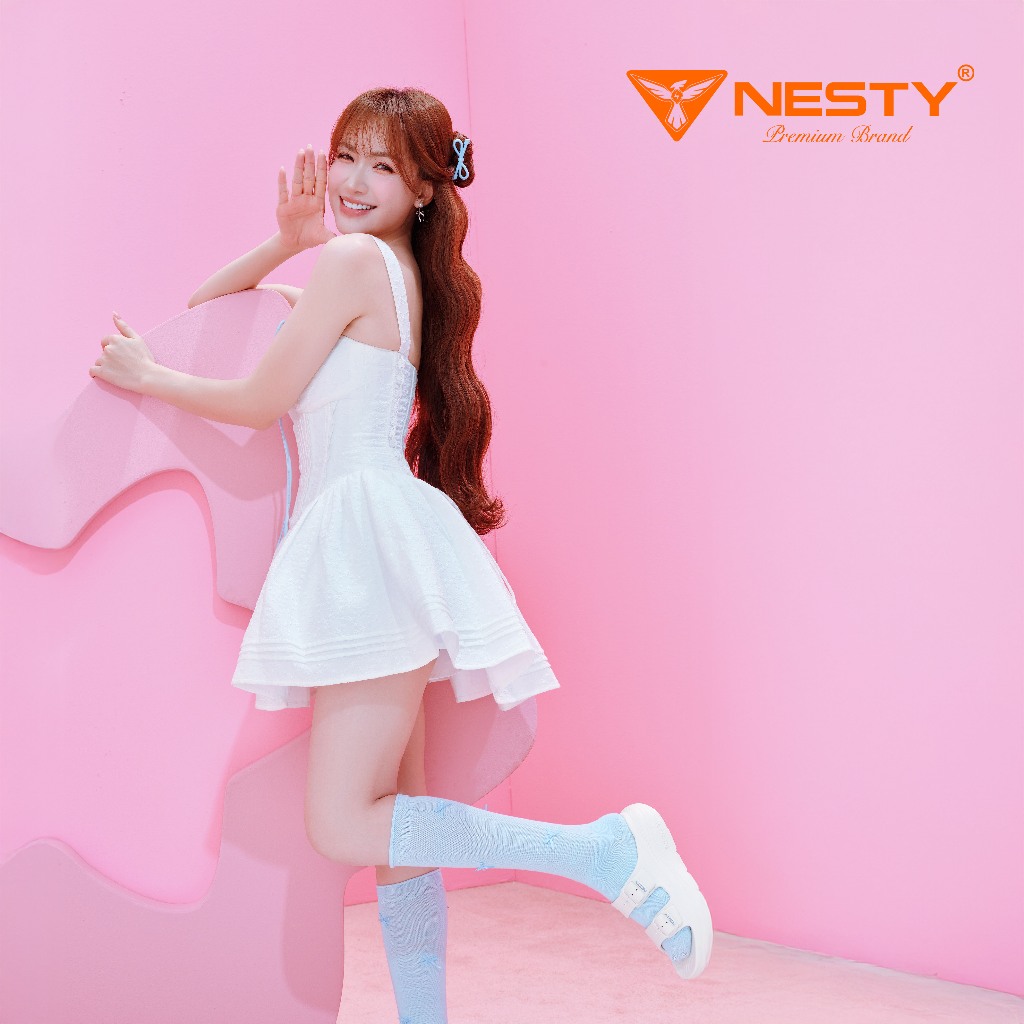 [NE62] Dép hai quai khóa cài đúc nguyên khối cao 4cm NESTY ( KO1 )