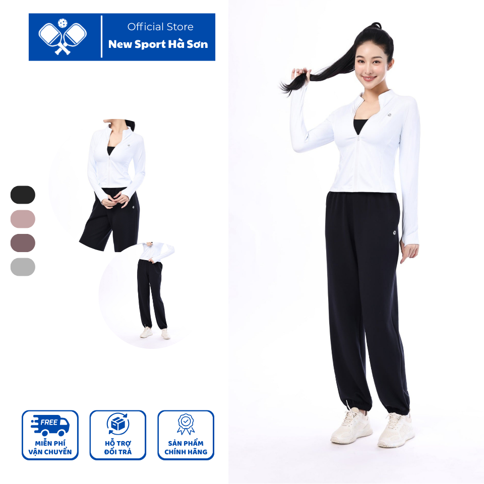 Quần jogger nỉ thể thao nữ Livan co dãn 4 chiều năng động, trẻ trung