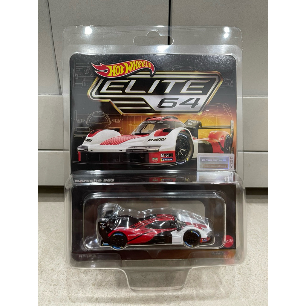 Xe mô hình đồ chơi bánh cao su Hotwheels 1:64 PREMIUM - ELITE 64 - Porsche 963
