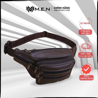 Túi đeo chéo đeo hông da loại 1 thời trang hàn quốc 6 ngăn S {Mẫu mới}