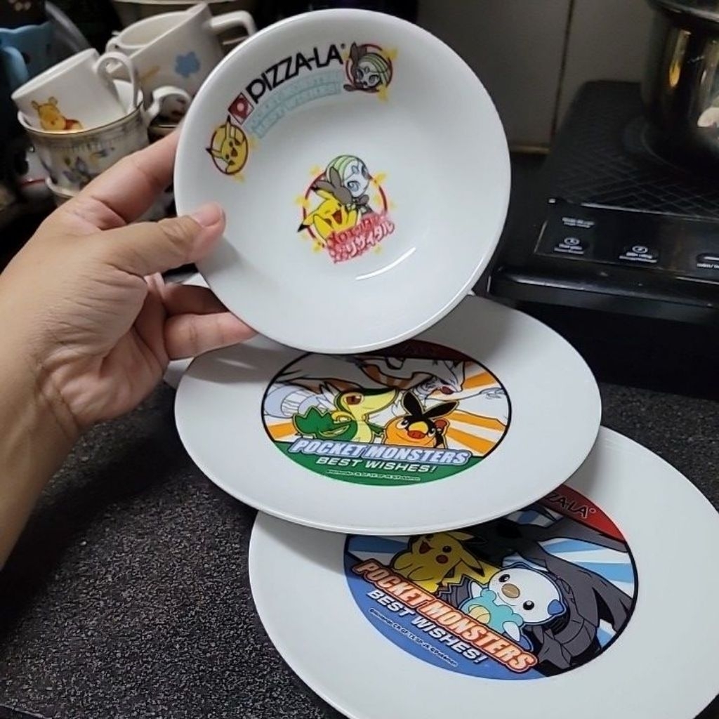 Tô ly chén dĩa PIKACHU, pokemon GỐM SỨ NHẬT 2HAND