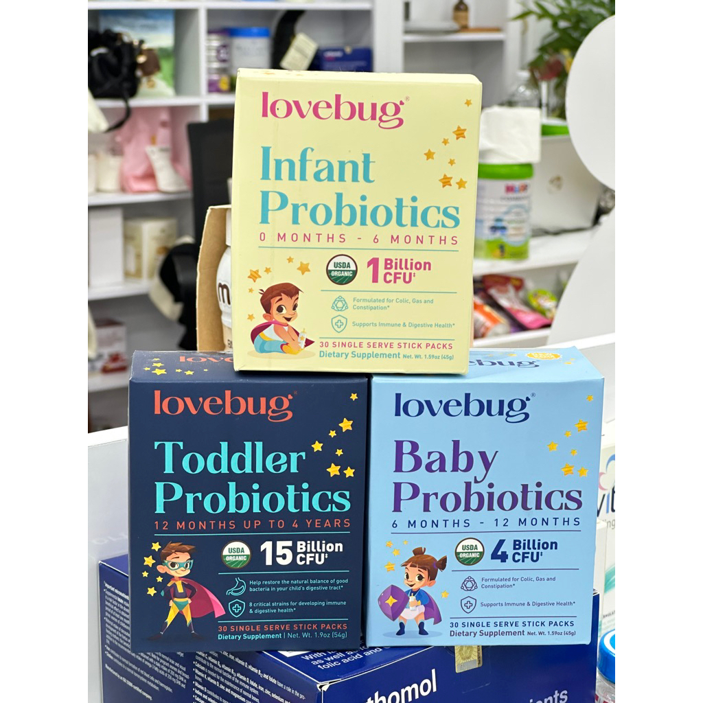 Men vi sinh LoveBug cho bé hỗ trợ tiêu hoá bổ sung lợi khuẩn