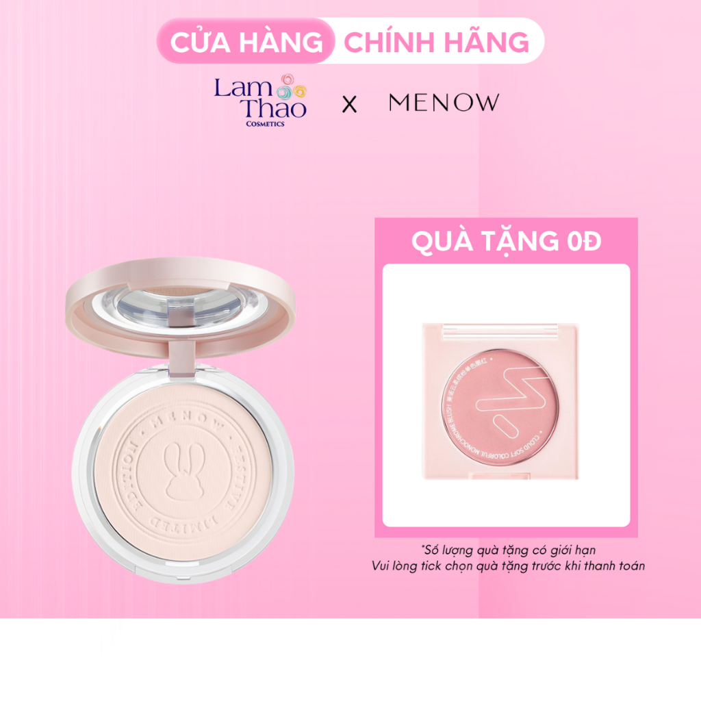 Phấn Phủ Dạng Nén Kiềm Dầu Che Phủ Hoàn Hảo Menow Matte Tulle Makeup Powder Viet Nam Edition