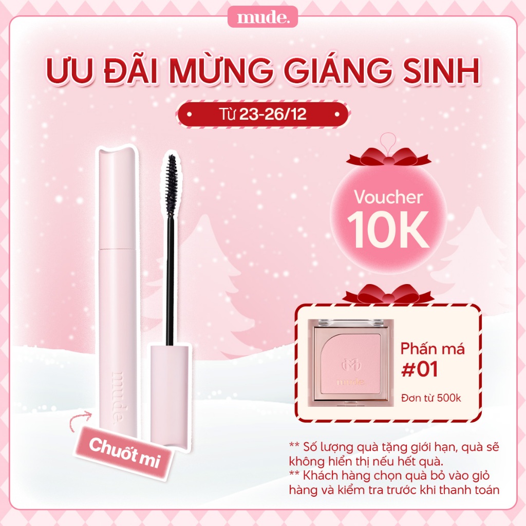 [SĂN DEAL KHAI XUÂN] Mascara Chuốt Dày Mi Định Hình Mi Tốt mude Inspire Volume Curling Mascara (10ml & 8ml)
