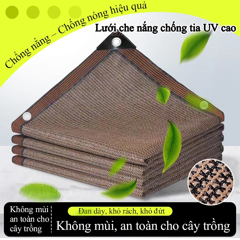 Lưới che nắng 98% chống UV, bạt che nắng ban công ngoài trời siêu bền, thoáng khí, giảm nhiệt hiệu quả