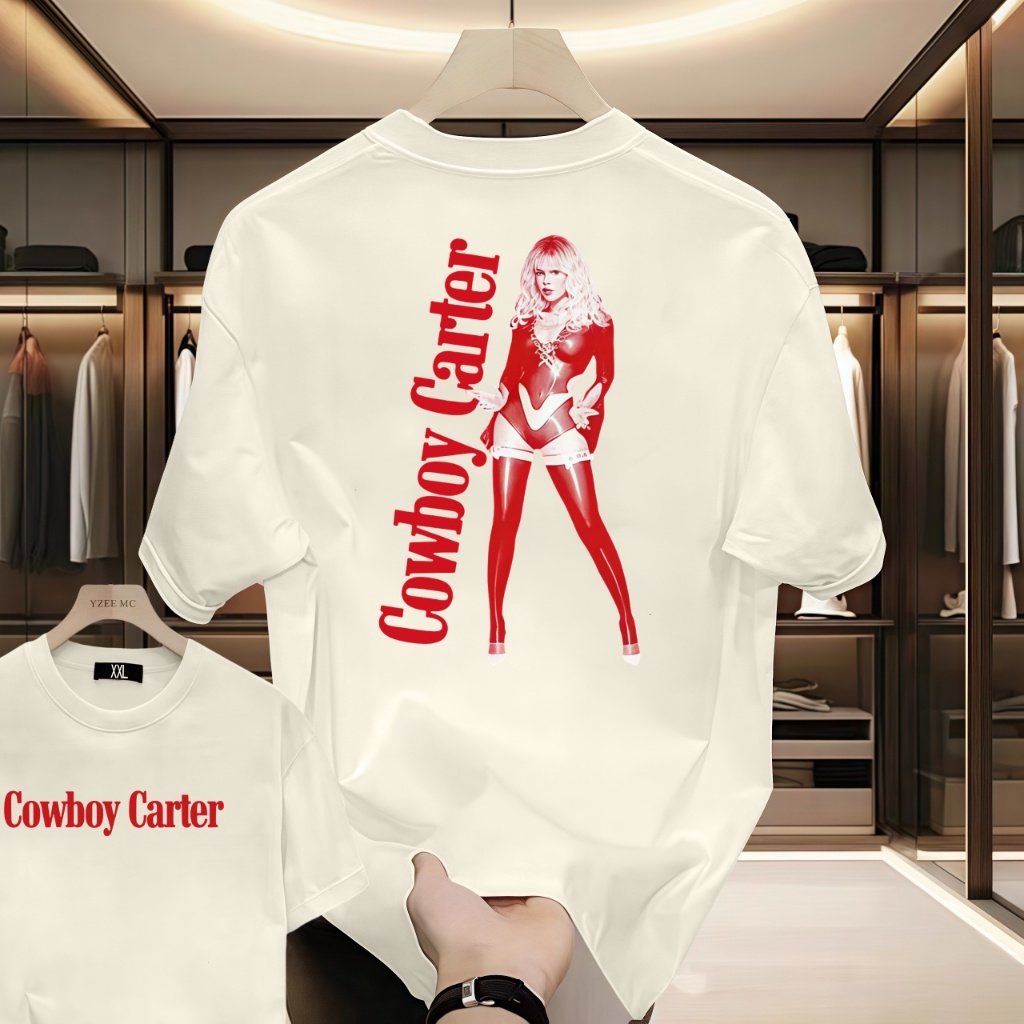 Beyonce Cowboy Carter 2025 Áo phông Nam Phụ nữ Harajuku O-neck Summer Casual Shirt