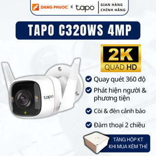  Camera Wifi Ngoài Trời TP-Link Tapo C320WS C310 Còi Báo Động Giám Sát An Ninh Chống Nước 