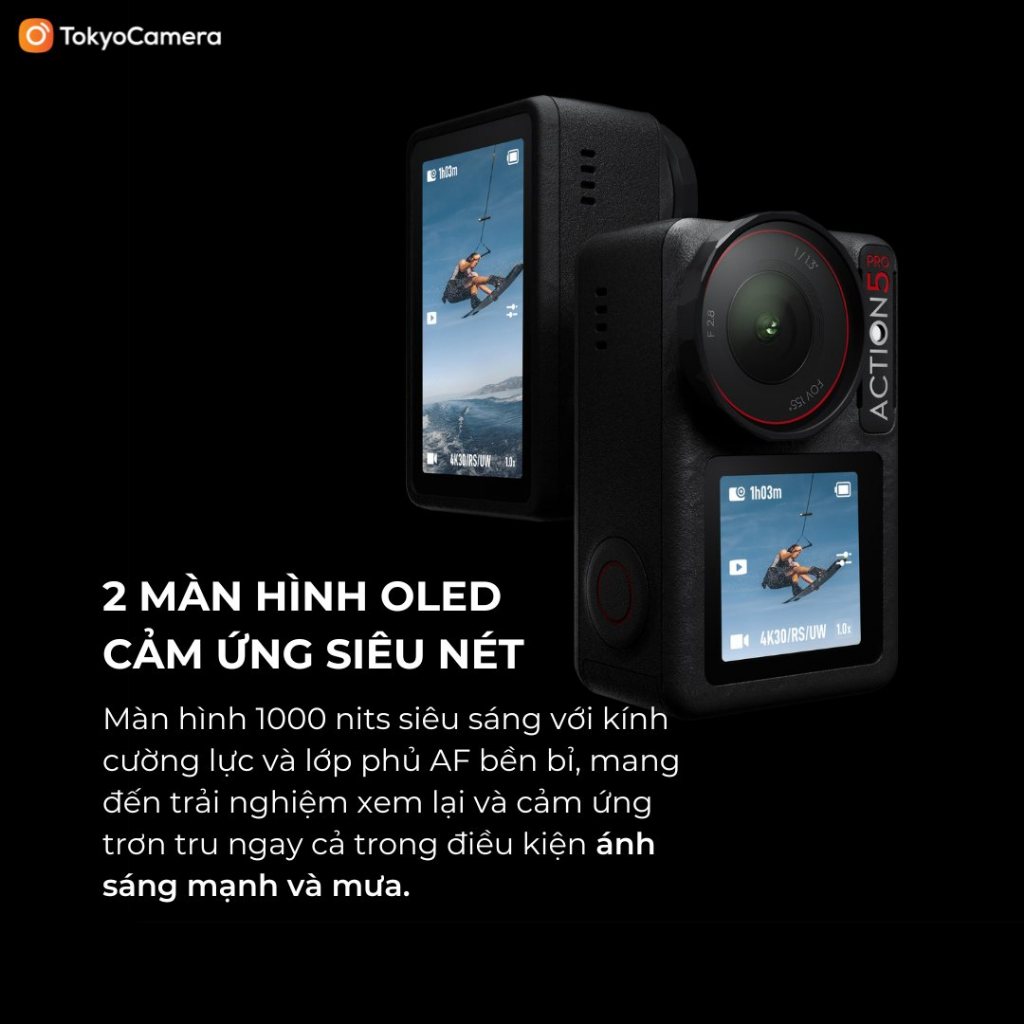 Camera DJI Osmo Action 5 Pro máy quay hành trình quay đêm rõ nét bảo hành chính hãng 12 tháng | BigBuy360 - bigbuy360.vn