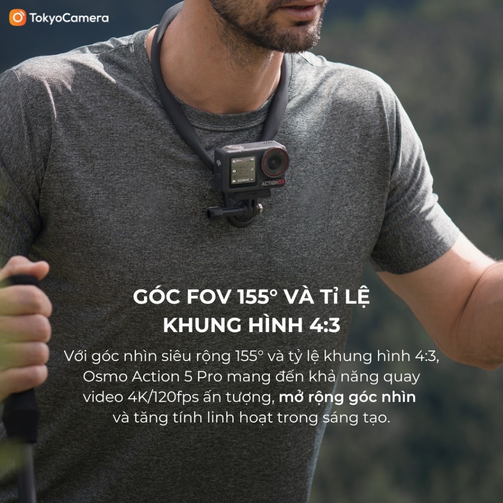 Camera DJI Osmo Action 5 Pro máy quay hành trình quay đêm rõ nét bảo hành chính hãng 12 tháng | BigBuy360 - bigbuy360.vn