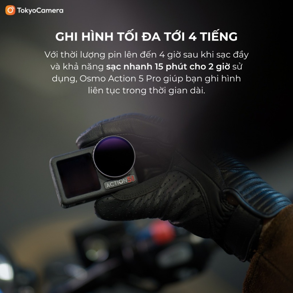 Camera DJI Osmo Action 5 Pro máy quay hành trình quay đêm rõ nét bảo hành chính hãng 12 tháng | BigBuy360 - bigbuy360.vn