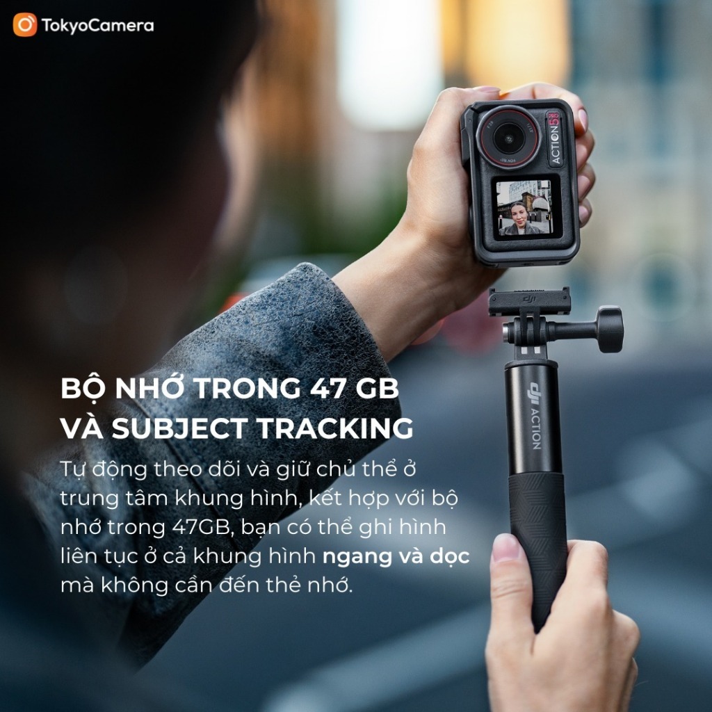Camera DJI Osmo Action 5 Pro máy quay hành trình quay đêm rõ nét bảo hành chính hãng 12 tháng | BigBuy360 - bigbuy360.vn