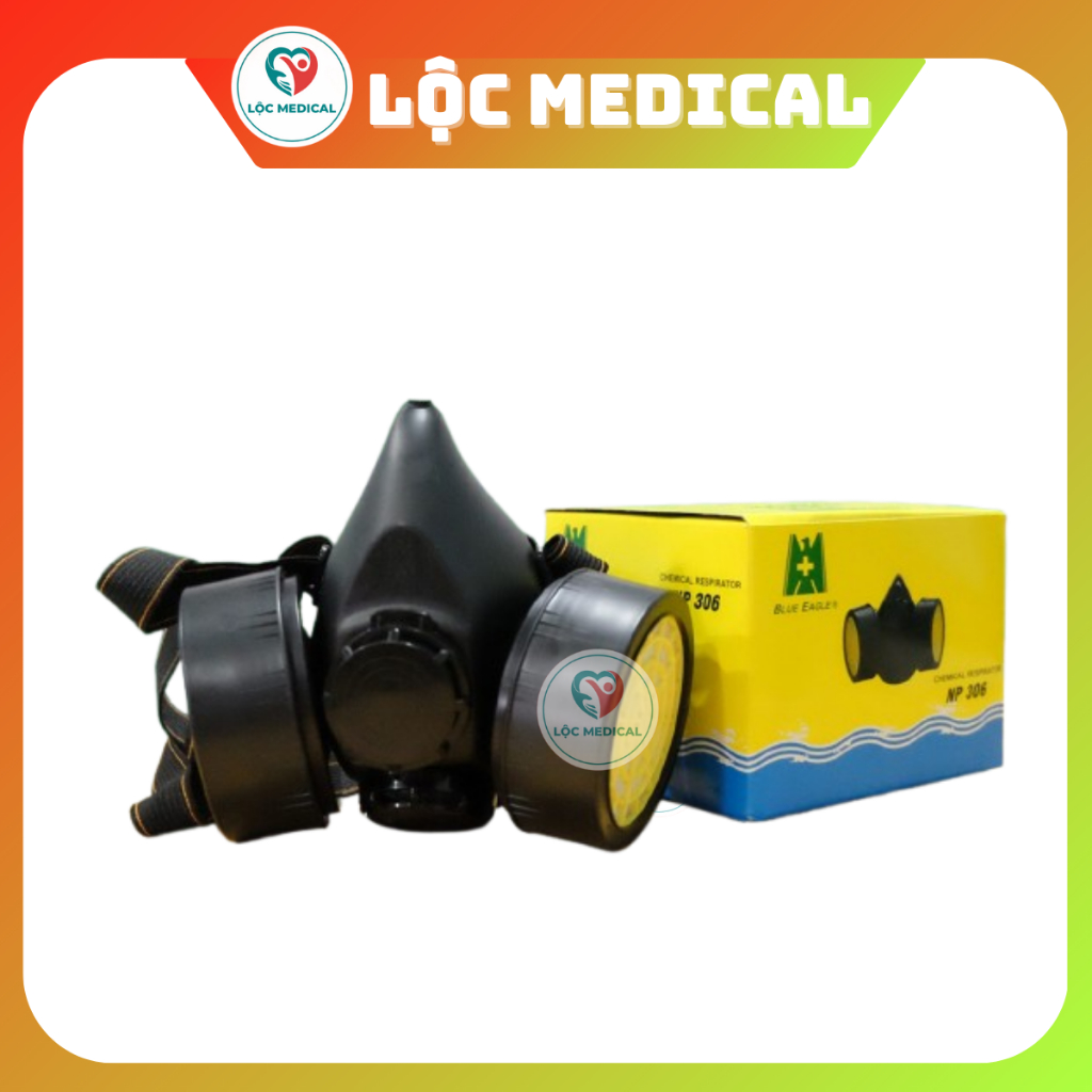 Mặt nạ chống độc 2 phin (Đen) Bảo Bình