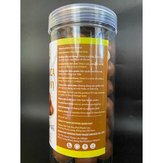 500GR HẠT MACCA QUÂN ĐẠT - HŨ NẮP GIẬT QUANDAT CASHEW