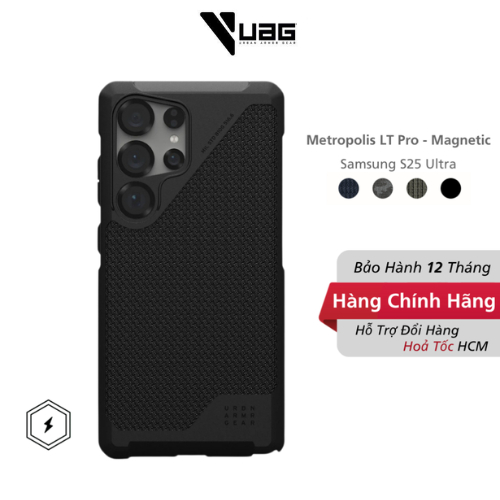 Ốp lưng UAG cho Samsung S25 Ultra Metropolis LT Kevlar Magnetic | Chống Sốc | Bảo Hành 12 Tháng