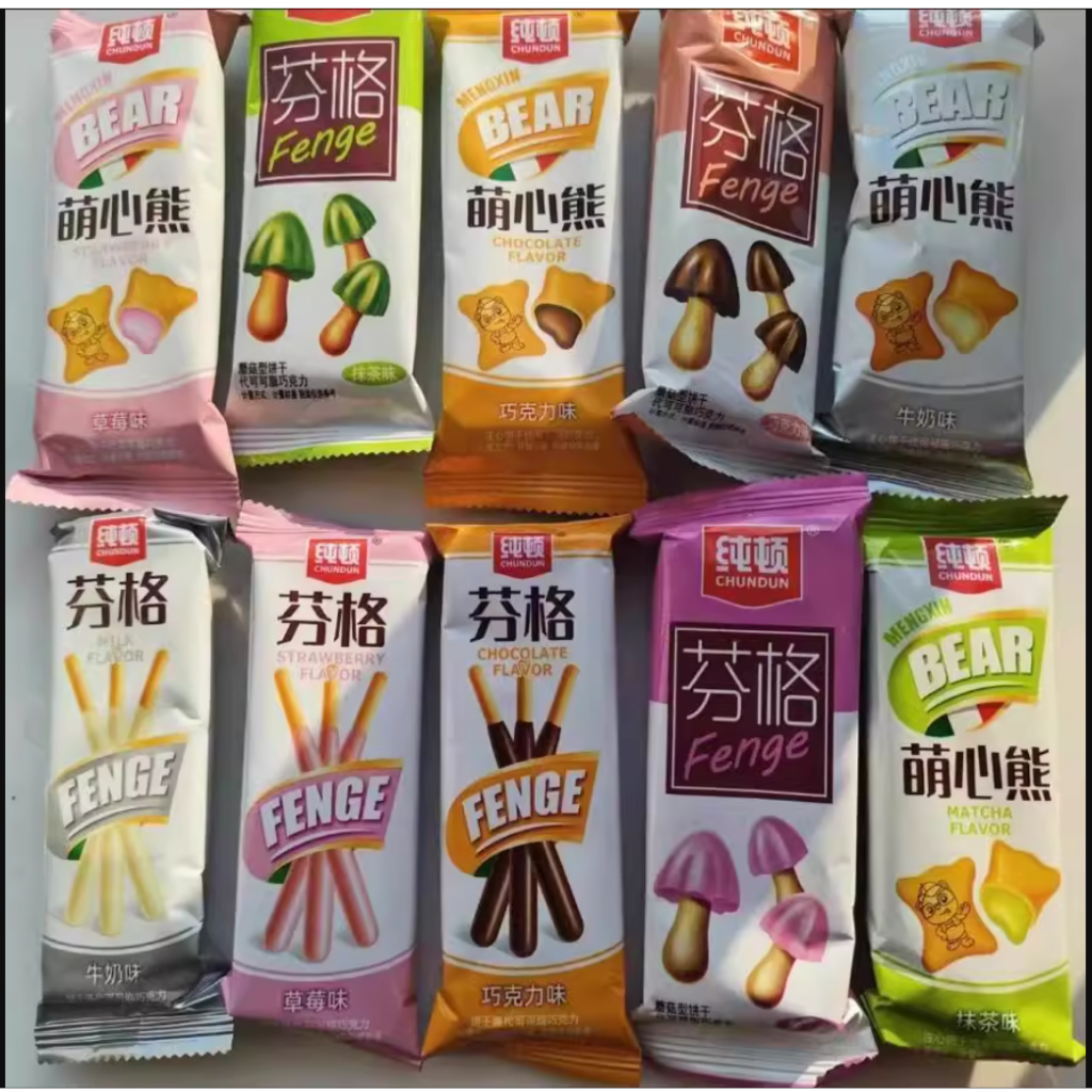 [Giòn ngon] Combo 1000g Bánh que socola nhiều hương vị/ Bánh quy socola vị dâu-sữa-matcha-socola/Bán